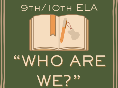Title card of 9th-10th ELA "Who Are We?" course